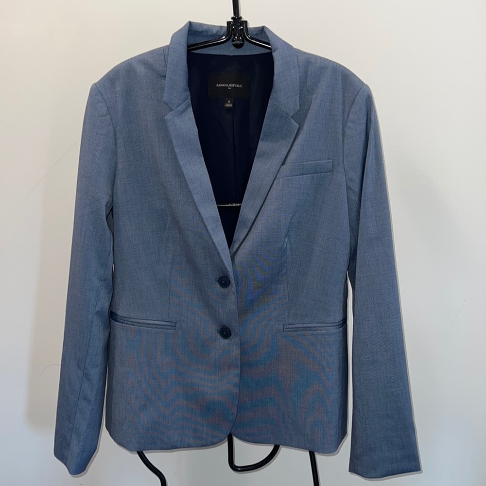 BANANA REPUBLIC FACTORY BLUE BLAZER size 12